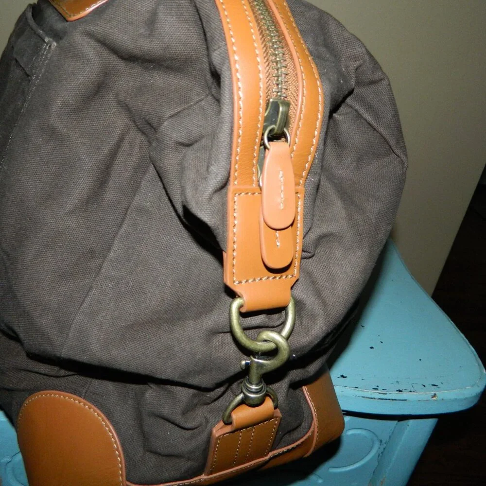 Mark & Graham Beckett Waxed & Leather Weekender Travel Bag